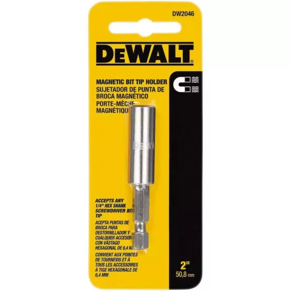 DEWALT 2 in. Tool Steel Magnetic Bit Tip Holder