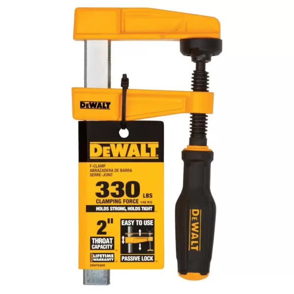 DEWALT 4 in. 330 lb. Bar Clamp w/2 in. Throat Depth