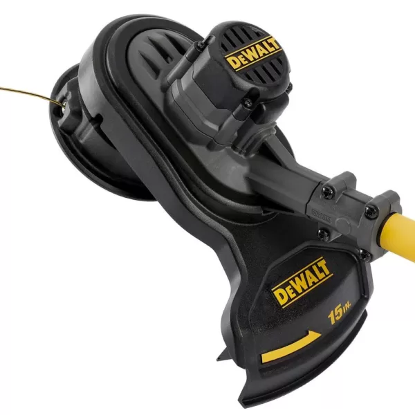 DEWALT 15 in. 60V MAX Lithium-Ion Cordless FLEXVOLT Brushless String Grass Trimmer with (1) 3.0Ah Battery and Charger Included