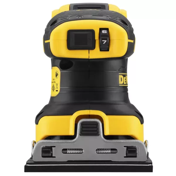 DEWALT 20-Volt MAX XR Cordless Brushless 1/4 Sheet Sander with 5 in. Random Orbital Sander, (1) 20-Volt Battery 3.0Ah & Charger