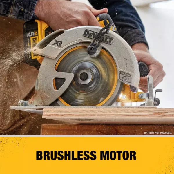 DEWALT 20-Volt MAX XR Cordless Brushless 5 in. Random Orbital Sander with 7-1/4 in. Circular Saw & (1) 20-Volt Battery 4.0Ah