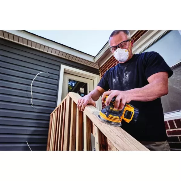 DEWALT 20-Volt MAX XR Li-Ion Cordless Brushless 5 in. Random Orbital Sander (Tool-Only) with 20-Volt Li-Ion (1) 5.0Ah Battery