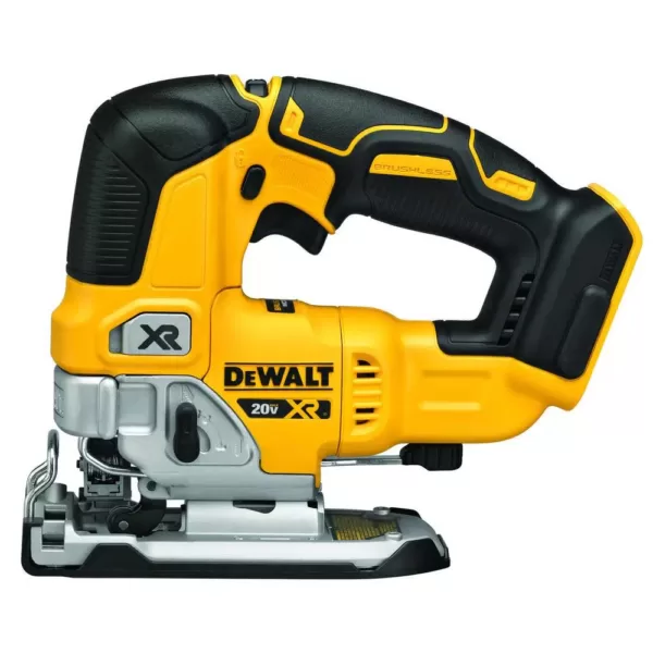 DEWALT 20-Volt MAX XR Cordless Brushless 5 in. Random Orbital Sander with (1) 20-Volt Battery 2.0Ah & Jigsaw