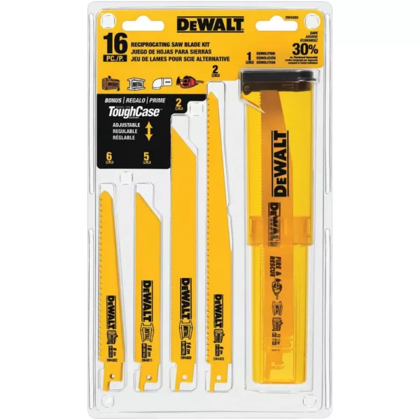 DEWALT 4-1/2 in. x .045 in. x 7/8 in. Metal & Stainless Cutting Wheel (10-Pack) with Black & Gold Drill Bit Set (14-Piece)