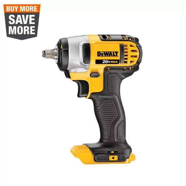 DEWALT 20-Volt MAX Cordless 3/8 in. Impact Wrench Kit with Hog Ring (Tool-Only)