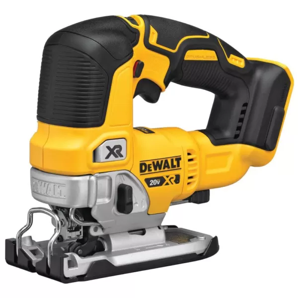 DEWALT 20-Volt MAX XR Cordless Brushless Jigsaw with 5 in. Random Orbital Sander & (2) 20-Volt 5.0Ah Batteries