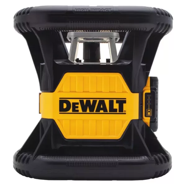 DEWALT 20-Volt Lithium-Ion Red Rotary Laser Level with Bonus Construction Tripod