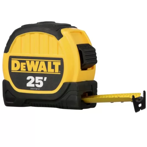 DEWALT Self-Leveling Cross Line and Plumb Spots Laser Level with Bonus 25 ft. Tape Measure