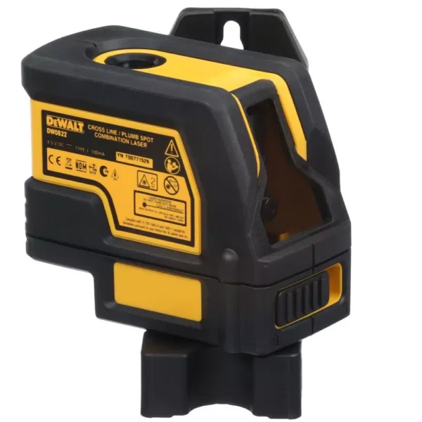 DEWALT Self-Leveling Cross Line and Plumb Spots Laser Level with Bonus 25 ft. Tape Measure