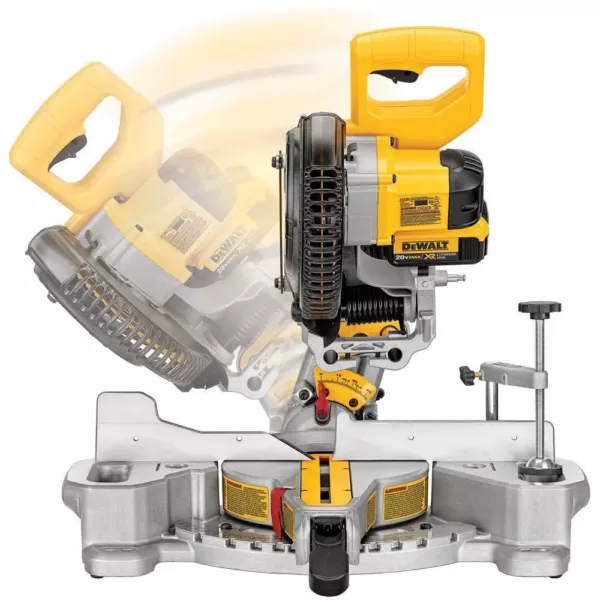 DEWALT 20-Volt MAX Cordless 7-1/4 in. Sliding Miter Saw with (1) 20-Volt Battery 4.0Ah