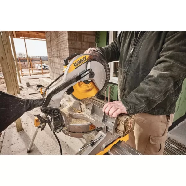 DEWALT 15 Amp Corded 12 in. Single Bevel Compound Miter Saw