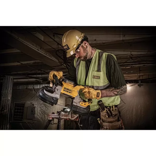 DEWALT 20-Volt MAX Cordless Brushless 5 in. Dual Switch Bandsaw with (2) 20-Volt Batteries 5.0Ah & Charger