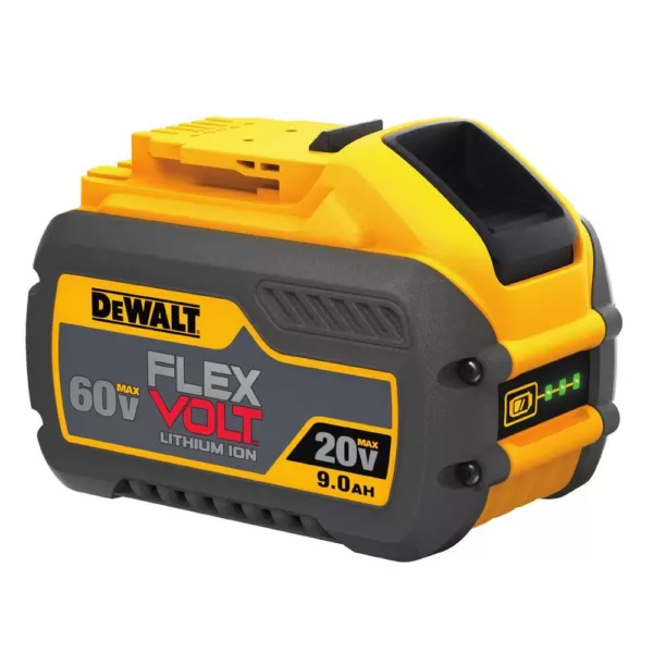 DEWALT FLEXVOLT 60-Volt MAX  Cordless Brushless 8-1/4 in. Table Saw Kit, (1) FLEXVOLT 6.0Ah & (1) FLEXVOLT 9.0Ah Battery