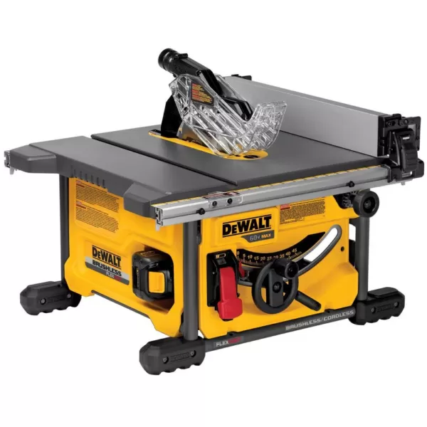 DEWALT FLEXVOLT 60-Volt MAX  Cordless Brushless 8-1/4 in. Table Saw Kit, (1) FLEXVOLT 6.0Ah & (1) FLEXVOLT 9.0Ah Battery