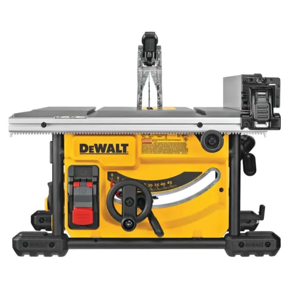 DEWALT 15 Amp Corded 8-1/4 in. Compact Jobsite Tablesaw with Bonus Heavy-Duty Rolling Table Saw Stand