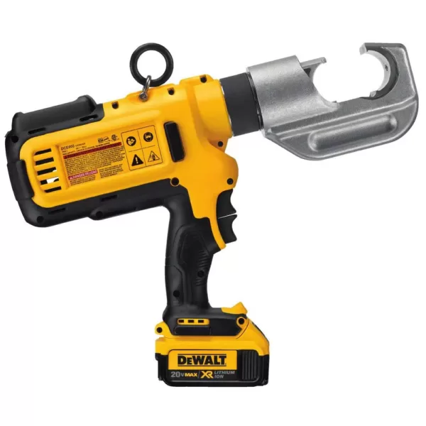 DEWALT 20-Volt MAX Cordless Died Cable Crimping Tool with (2) 20-Volt 4.0Ah Batteries, Charger & Case