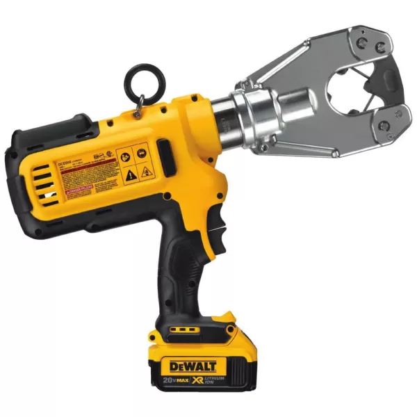 DEWALT 20-Volt MAX Cordless Dieless Cable Crimping Tool with (2) 20-Volt 4.0Ah Batteries, Charger & Case