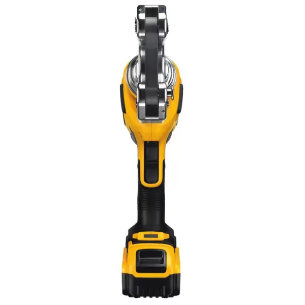 DEWALT 20-Volt MAX Cordless Dieless Cable Crimping Tool with (2) 20-Volt 4.0Ah Batteries, Charger, Case & Cable Cutting Tool