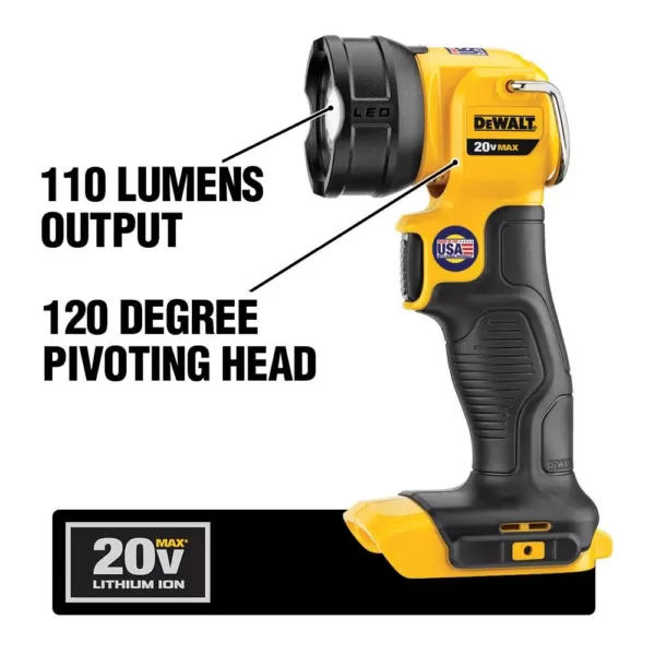 DEWALT 20-Volt MAX Cordless Combo Kit (4-Tool) with (2) 20-Volt 2.0Ah Batteries & Charger