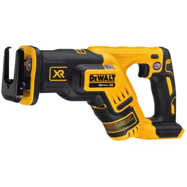 DEWALT 20-Volt MAX XR Cordless Brushless Compact Reciprocating Saw with (1) 20-Volt Battery 4.0Ah & Charger