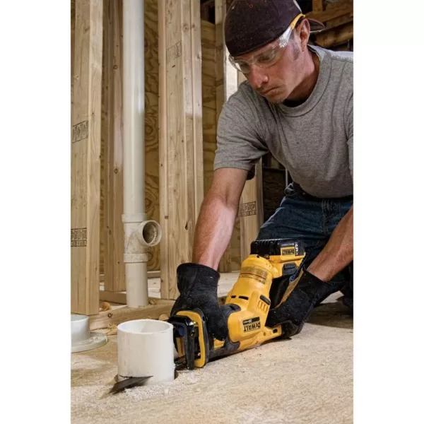 DEWALT 20-Volt MAX Cordless Compact Reciprocating Saw with (1) 20-Volt Battery 2.0Ah & Charger