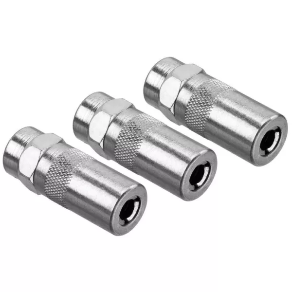 DEWALT Heavy Duty 1/8 in. NPT Grease Gun Coupler (3-Pack)