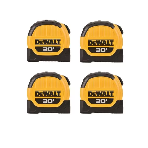 DEWALT 30 ft. x 1-1/8 in. Tape Measure (4-Pack)