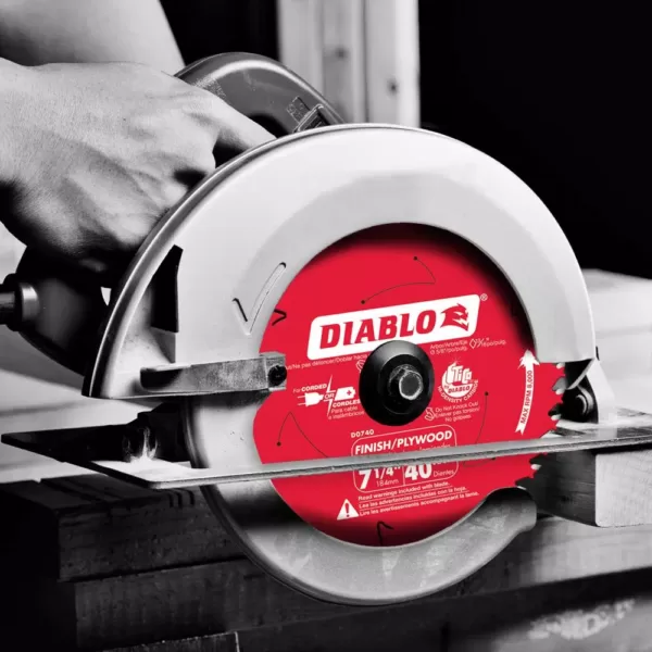 DIABLO 7-1/4 in. x 40-Tooth Finish Saw Blade (2-Pack)