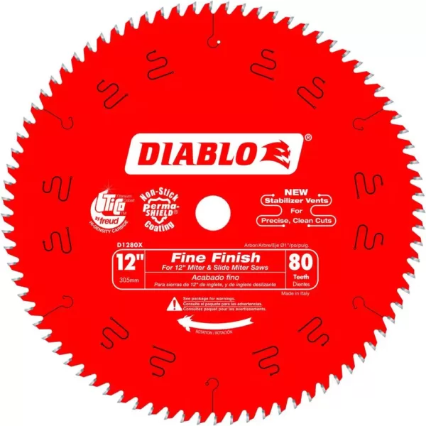 DIABLO 12 in. x 80-Teeth Finishing Saw Blade