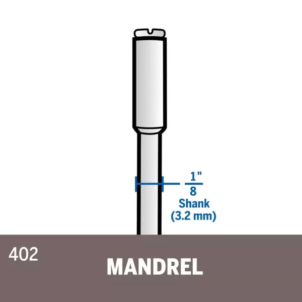 Dremel 1-1/2 in. Rotary Tool Mandrel for Discs, Wheels and Sanding Bands Kit