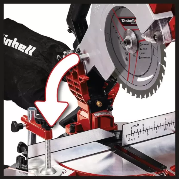 Einhell PXC 18-Volt Cordless 8.5 in. 3,000-RPM Compound Single-Bevel Miter Saw (Tool Only)