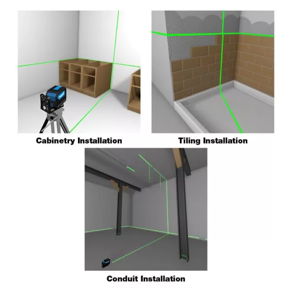 Empire 75 ft. Green Self-Leveling Cross Line Laser Level