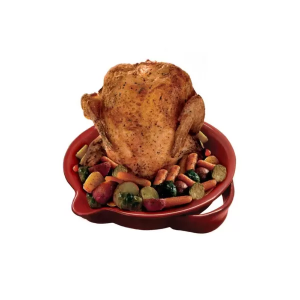 Epicureanist Chicken Roaster in Red