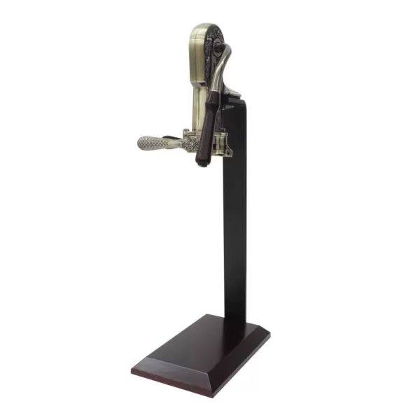 Epicureanist Connoisseur Dark Wood Wine Opener and Stand