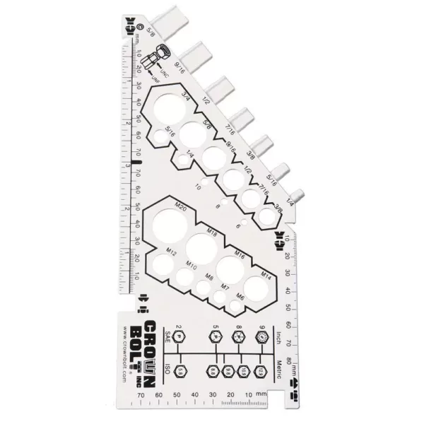 Everbilt 12 in. Plastic Bolt Gauge