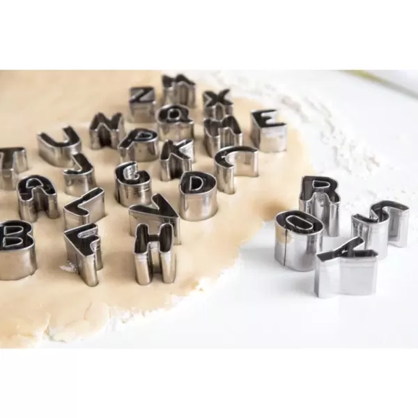 Fox Run Alphabet Cookie Cutter Set 26-Piece