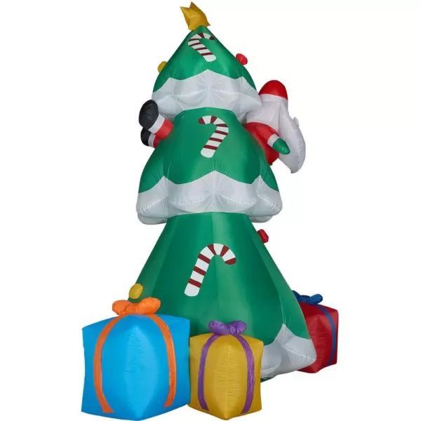 Fraser Hill Farm 20 ft. Christmas Tree with Santa and Gifts Inflatable with Lights