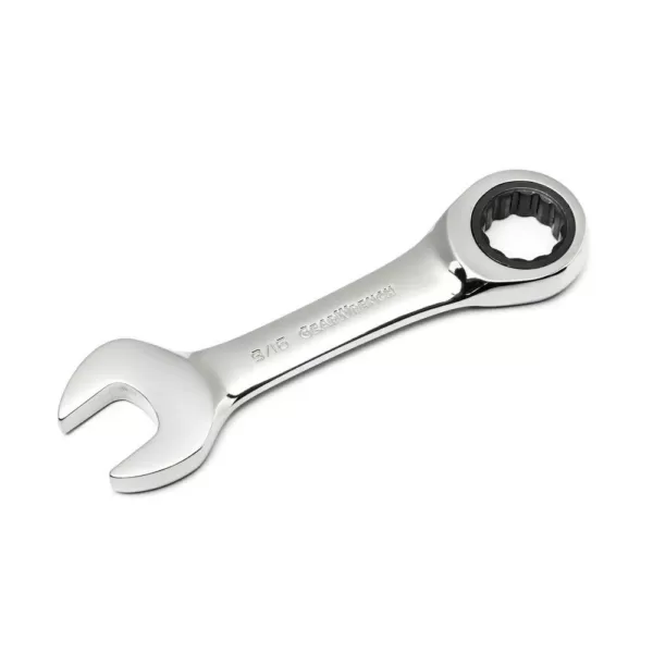 GEARWRENCH SAE/Metric Stubby Combination Ratcheting Wrench Set (14-Piece)