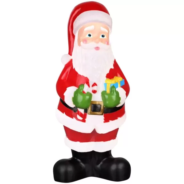 Gemmy 1-Light LED White Constant Lighted Blow Mold Outdoor Decor-Vintage Santa-SM