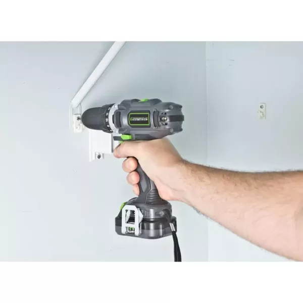 Genesis 12-Volt Lithium-ion Cordless Variable Speed Drill/Driver with 3/8 in. Chuck, LED Light, Charger and Bit