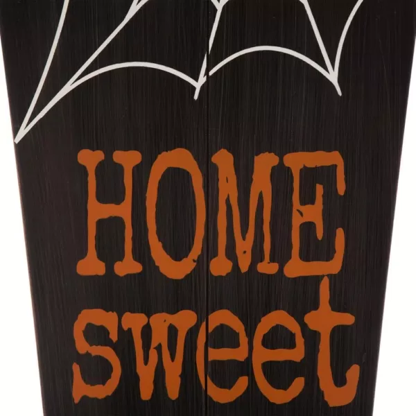 Glitzhome 42 in. H Halloween Wooden Coffin Porch Leaning Decor