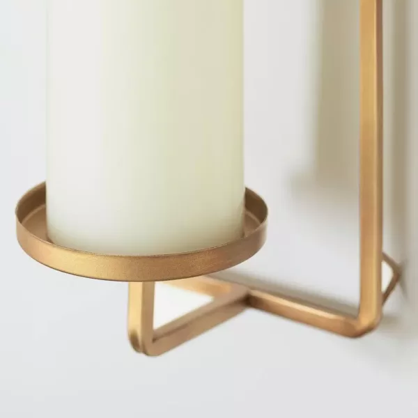 Home Decorators Collection Gold Metal Wall Sconce Candle Holder (Set of 2)