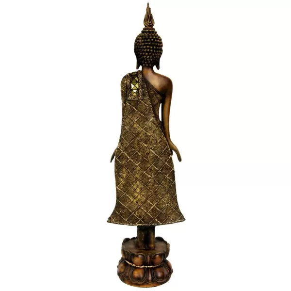 Oriental Furniture Oriental Furniture 22 in. Standing Thai Buddha Decorative Statue