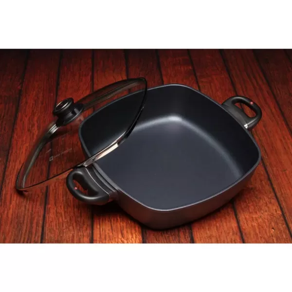 Swiss Diamond Nonstick 5 Qt. Square Casserole with Lid