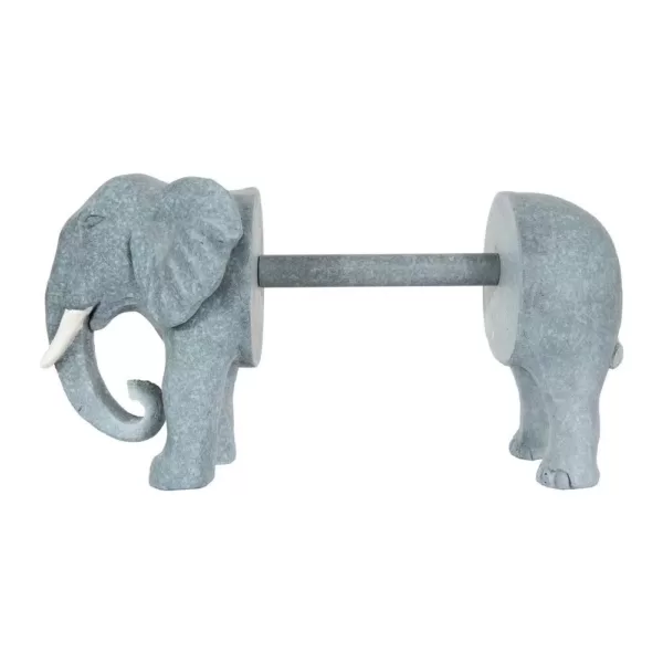 3R Studios Freestanding Grey Elephant Shaped Paper Towel Holder