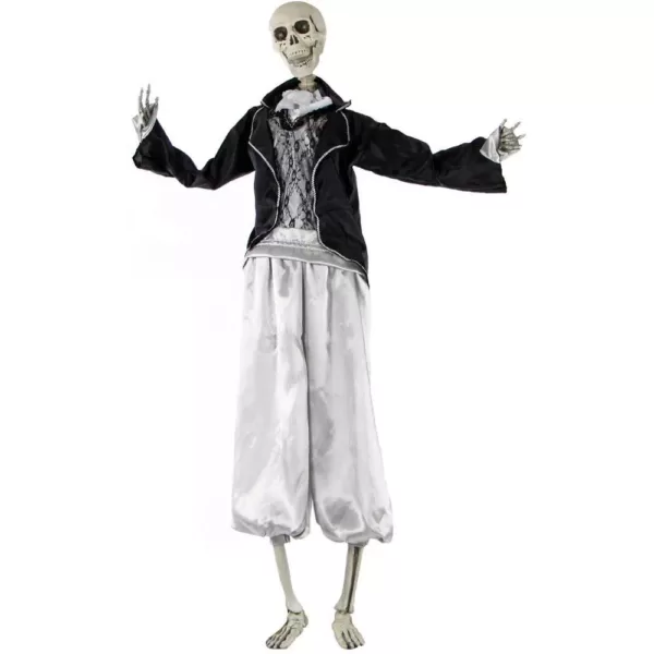 Haunted Hill Farm 5 ft. Animatronic Talking Skeleton Groom Halloween Prop