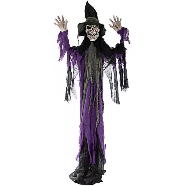 Haunted Hill Farm 6 ft. Skeleton Witch Halloween Prop