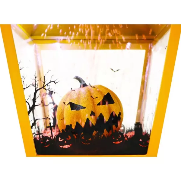 Haunted Hill Farm 25 in. Orange Tabletop Jack-O-Lantern with Animation