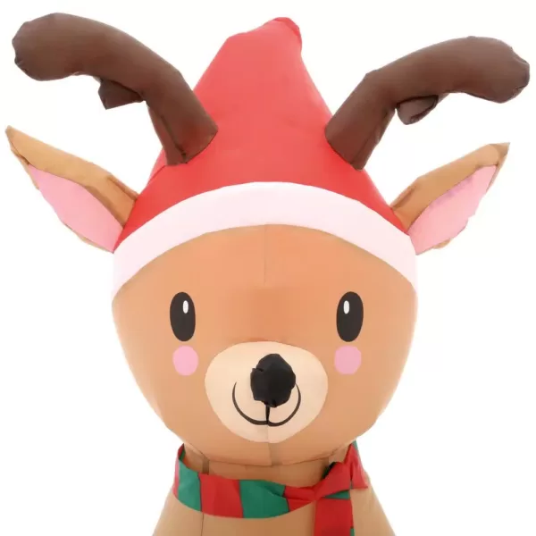 Home Accents Holiday 3.5 ft. Pre-Lit Airblown Inflatable Reindeer