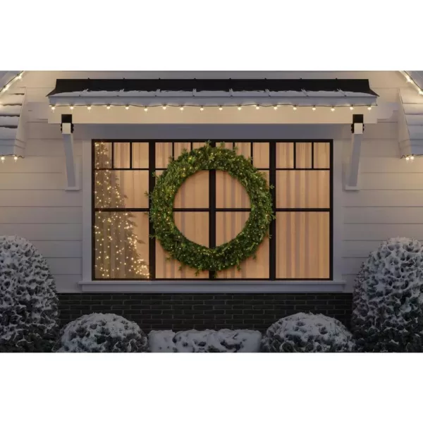 Home Accents Holiday 60 in. Jackson Prelit Artificial Wreath with 300-Low Voltage LED Micro Dot Lights